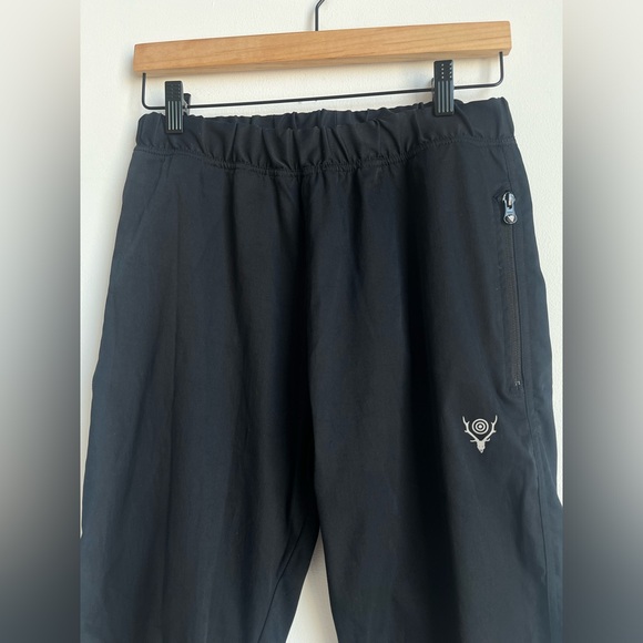 South2 West8 Zippered Slim Black Pants (MENS) - Picture 1 of 7